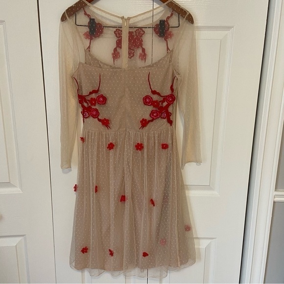 Alice By Temperley Nude Embellished Embroidery Dress - Picture 11 of 16